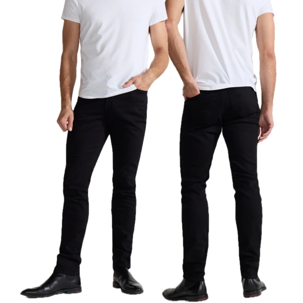 Monfrere Men’s Greyson skinny jeans Japanese denim size 29 noir black stretch